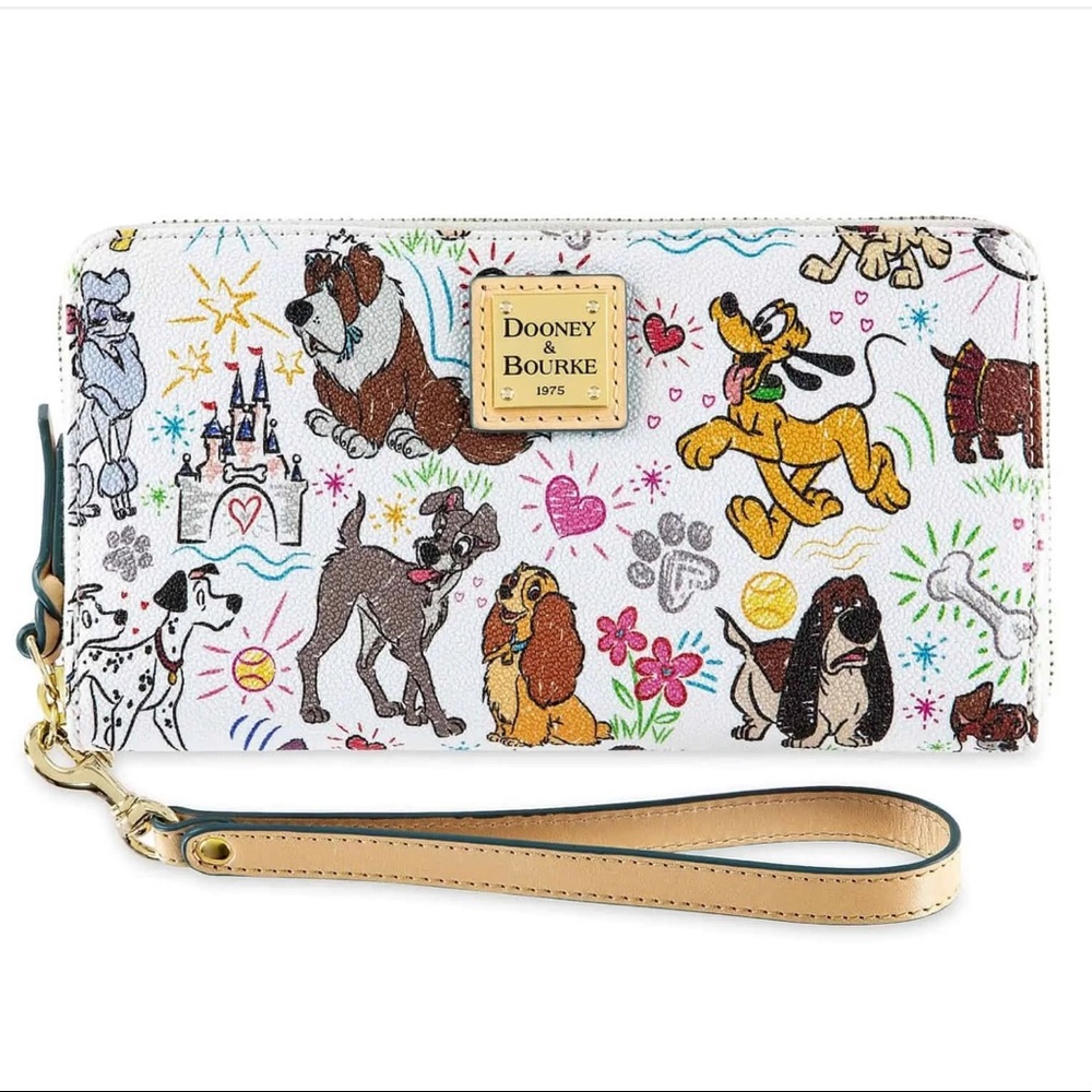 Disney Dooney & Bourke Wallet - Disney Dogs Sketch